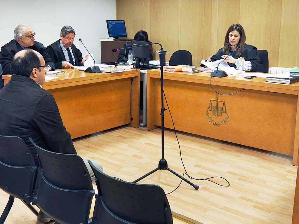 Un momento del juicio ayer en Segovia.