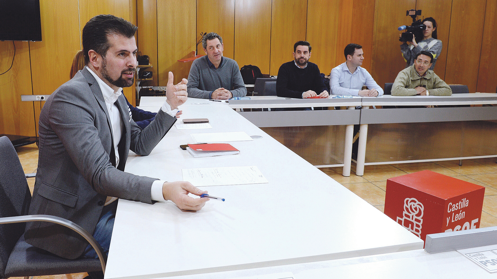 Luis Tudanca en el Consejo Territorial del PSOE de Castilla y León.