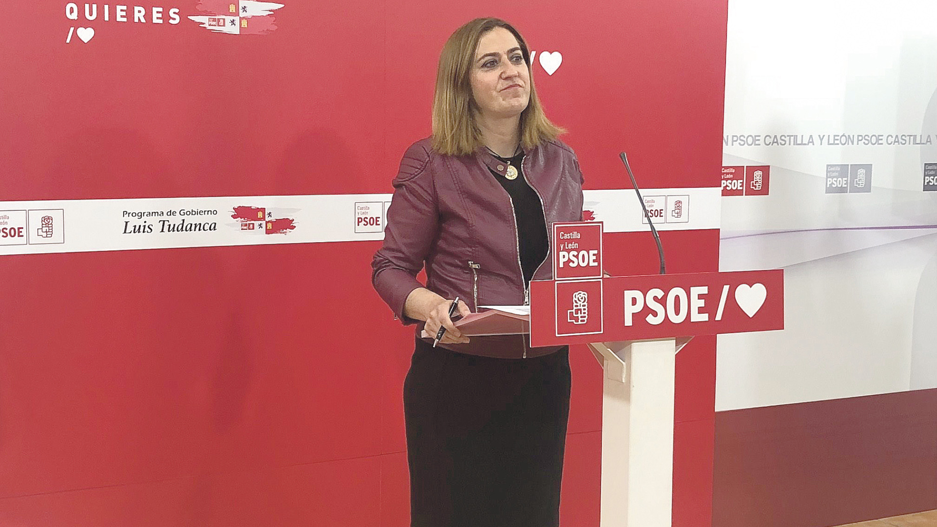 La vicesecretaria general del PSOE de Castilla y León, Virgina Barcones.