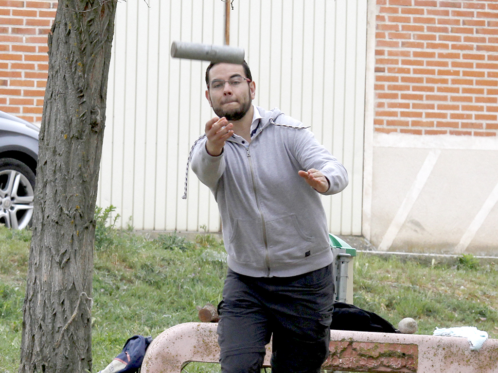 Juan Carlos Martín tiene previsto impartir una jornada sobre juegos tradicionales en Santa María durante la próxima Semana Santa, como ya es habitual desde hace dos años. / Nerea Llorente