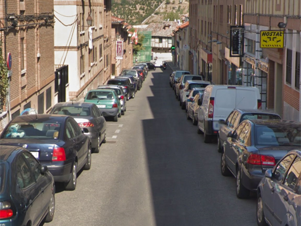 Imagen de archivo de la calle de Santa Catalina, en San Lorenzo. / E. A.