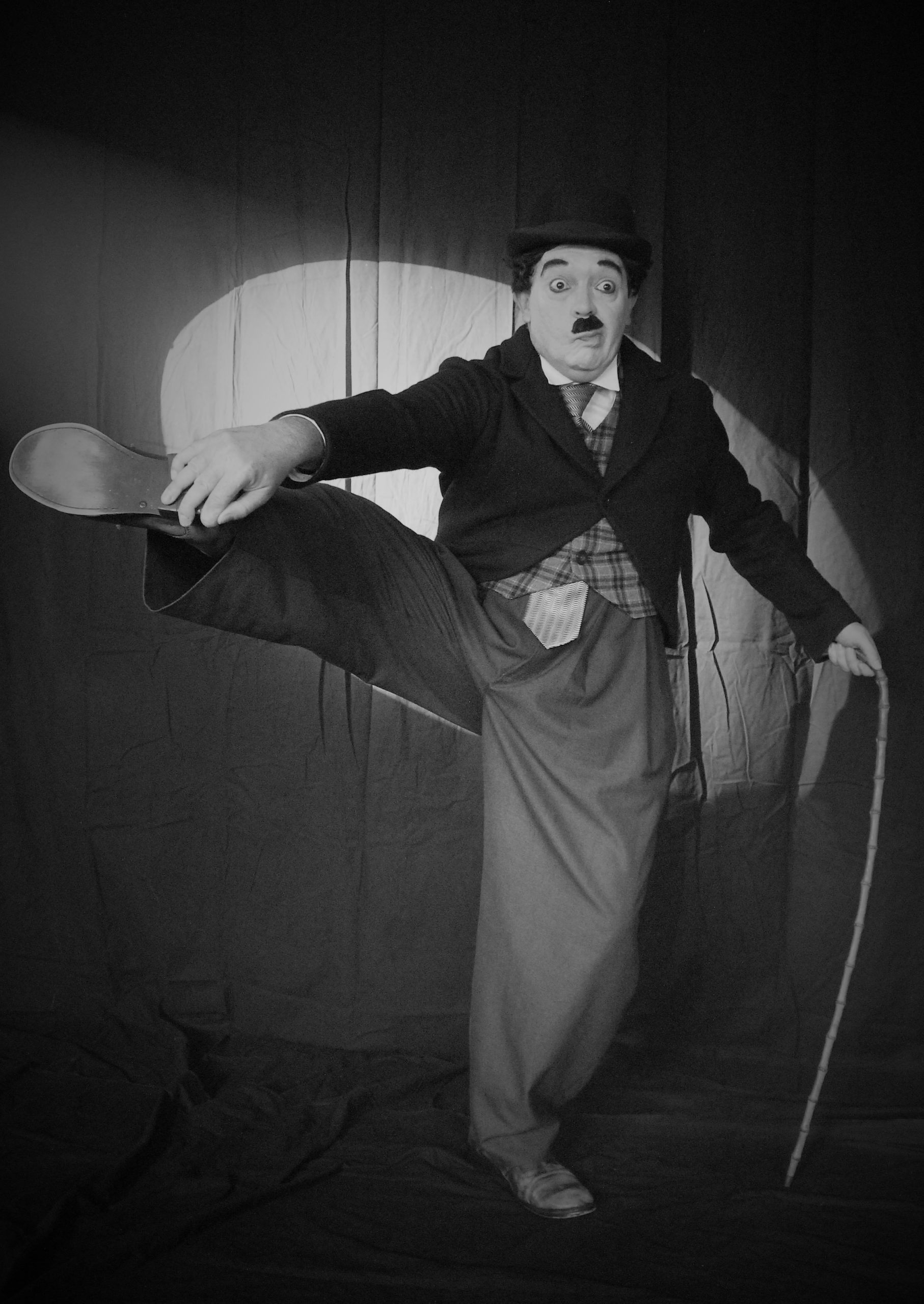Jesús Puebla encarna a Charles Chaplin en su espectáculo.