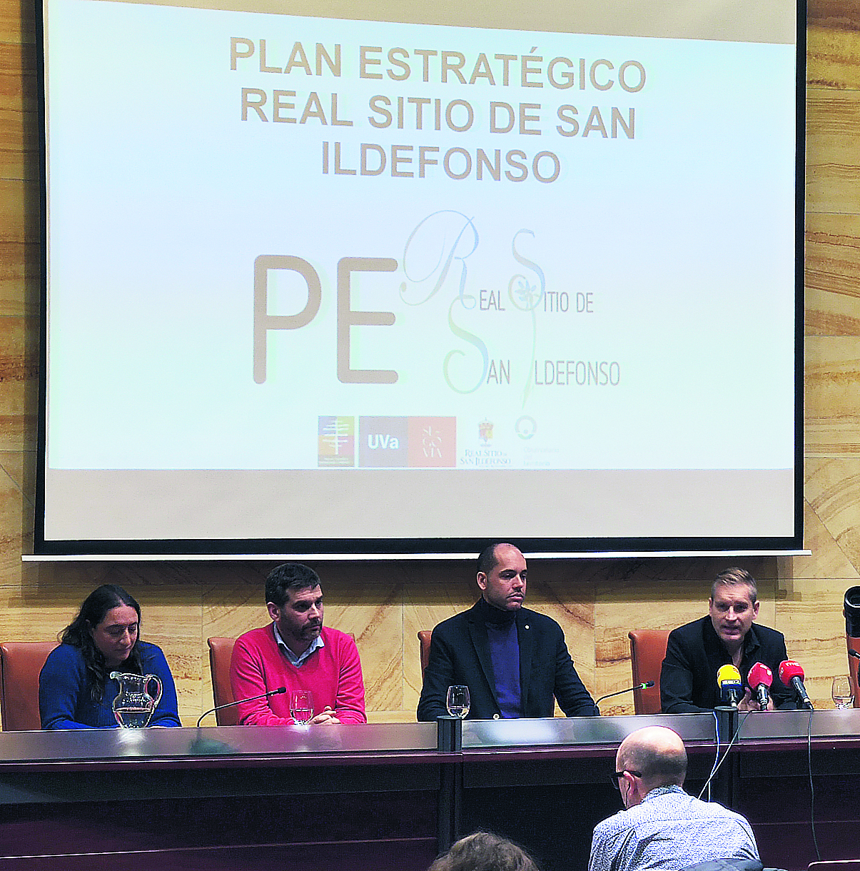 Un momento de la presentación del nuevo Plan en el Ayuntamiento del Real Sitio. /E.A.