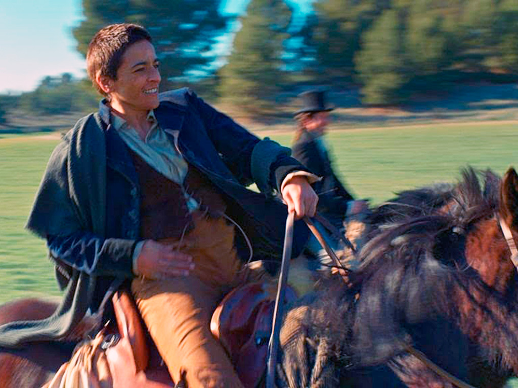 Fotograma de la película en la que participa la cantante Bebe, y que se rueda en Segovia.