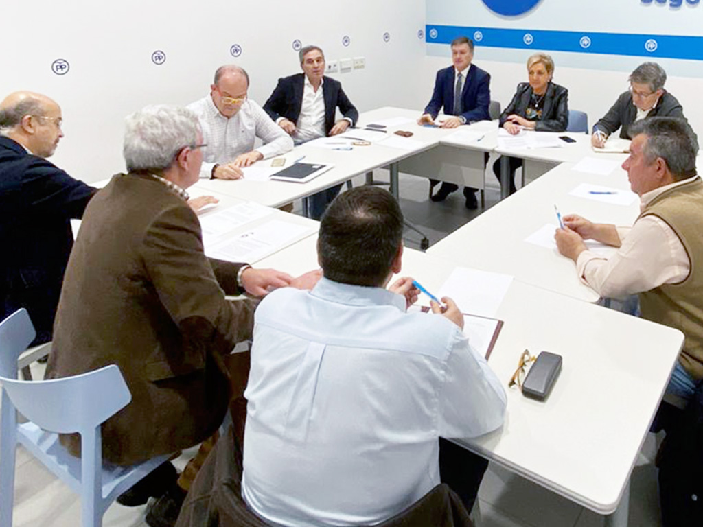 Reunión de los dirigentes populares con Asaja. / El Adelantado