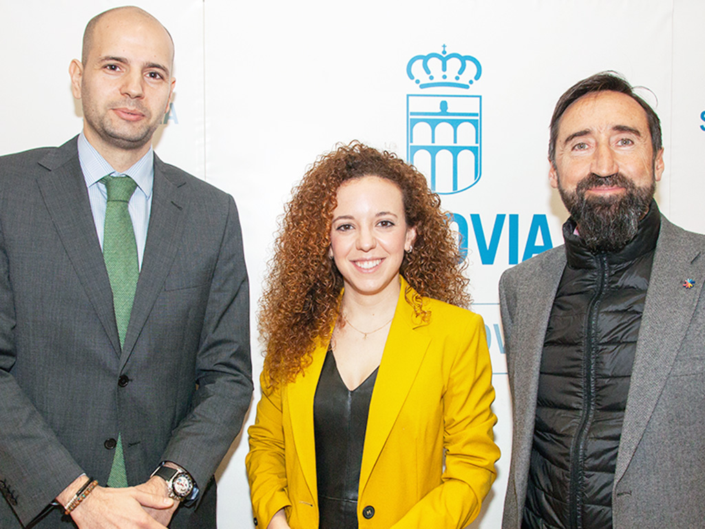 David García-Foj, Noemí Otero y Javier García, concejales de Cs en Segovia. El Adelantado