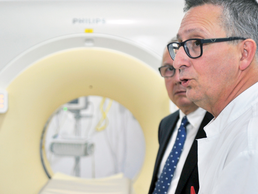 Imagen de archivo de la presentación de nuevos equipos de radiodiagnósticos, como TAC. / KAMARERO