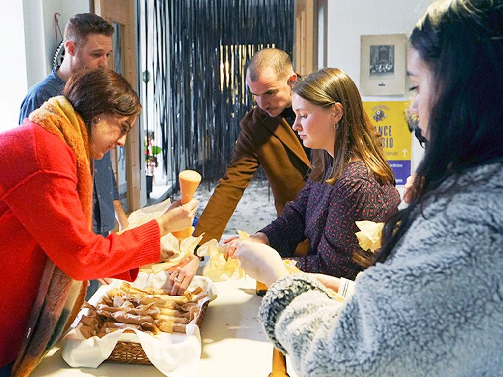 Stand donde se podía degustar la tapa ganadora /ROBERTO ARRIBAS