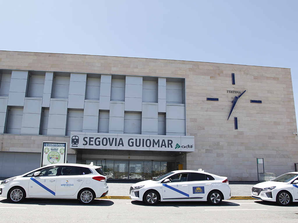 Entrada a la estación de Segovia-Guiomar./NEREA LLORENTE