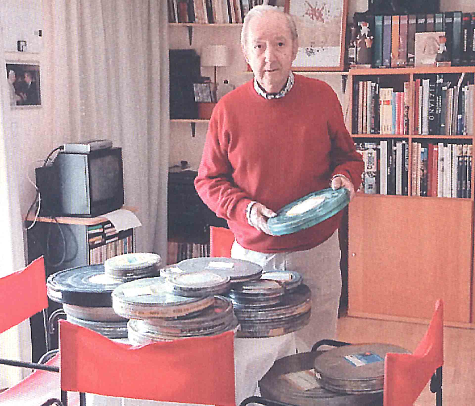 Miguel Velasco poco antes de despedirse de su obra.