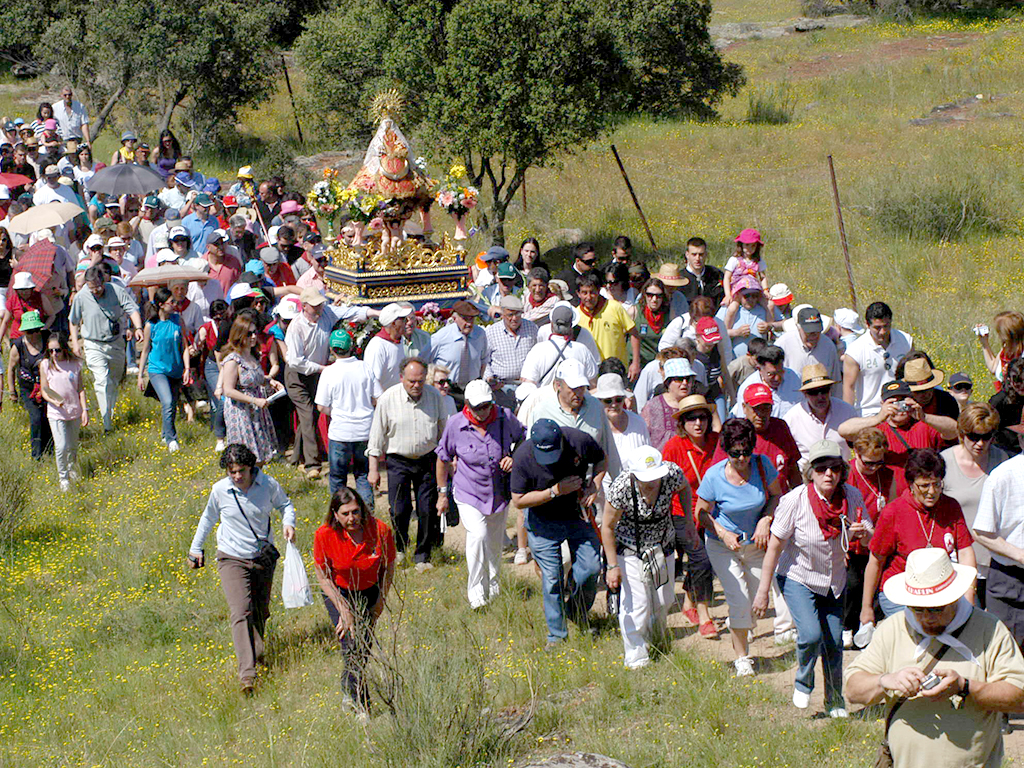 Una imagen de la Subida de la Virgen hace diez años./G.H.