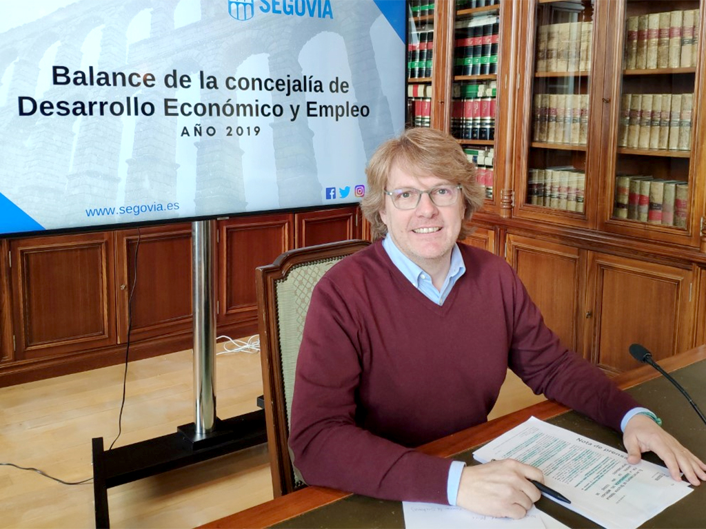 El concejal Jesús García Zamora, en la presentación del balance de Desarrollo Económico y Empleo. / El Adelantado