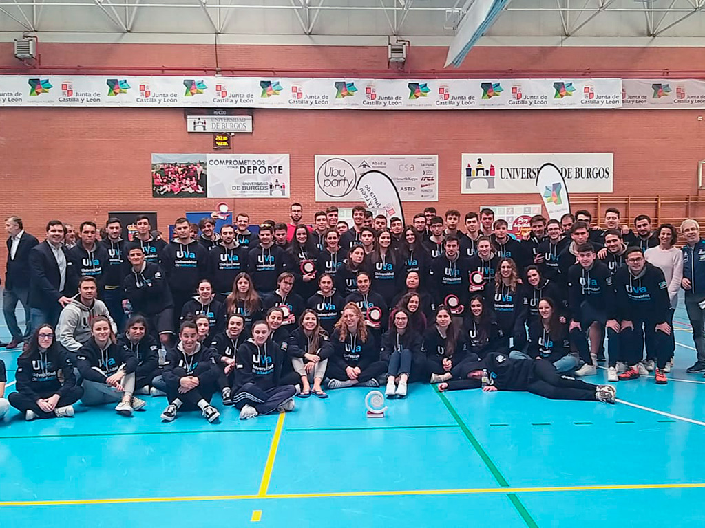 Los componentes de la UVa que tomaron parte en el Trofeo Rector celebrado en Burgos./ UVA