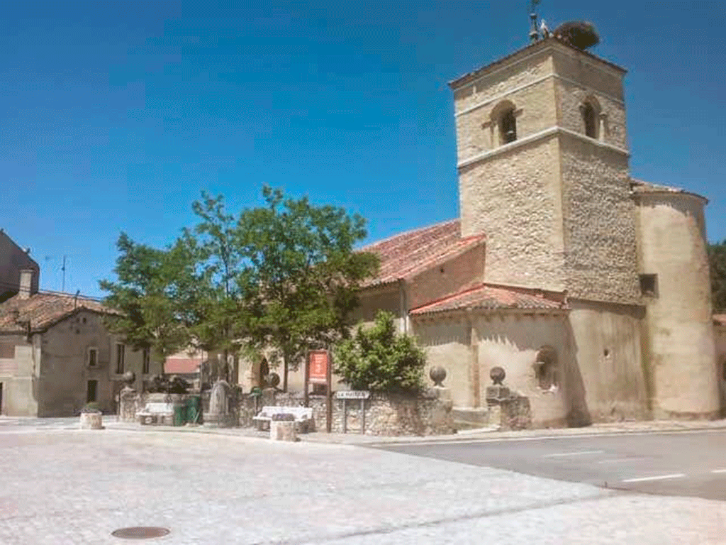 Imagen de archivo de la iglesia de Arcones.