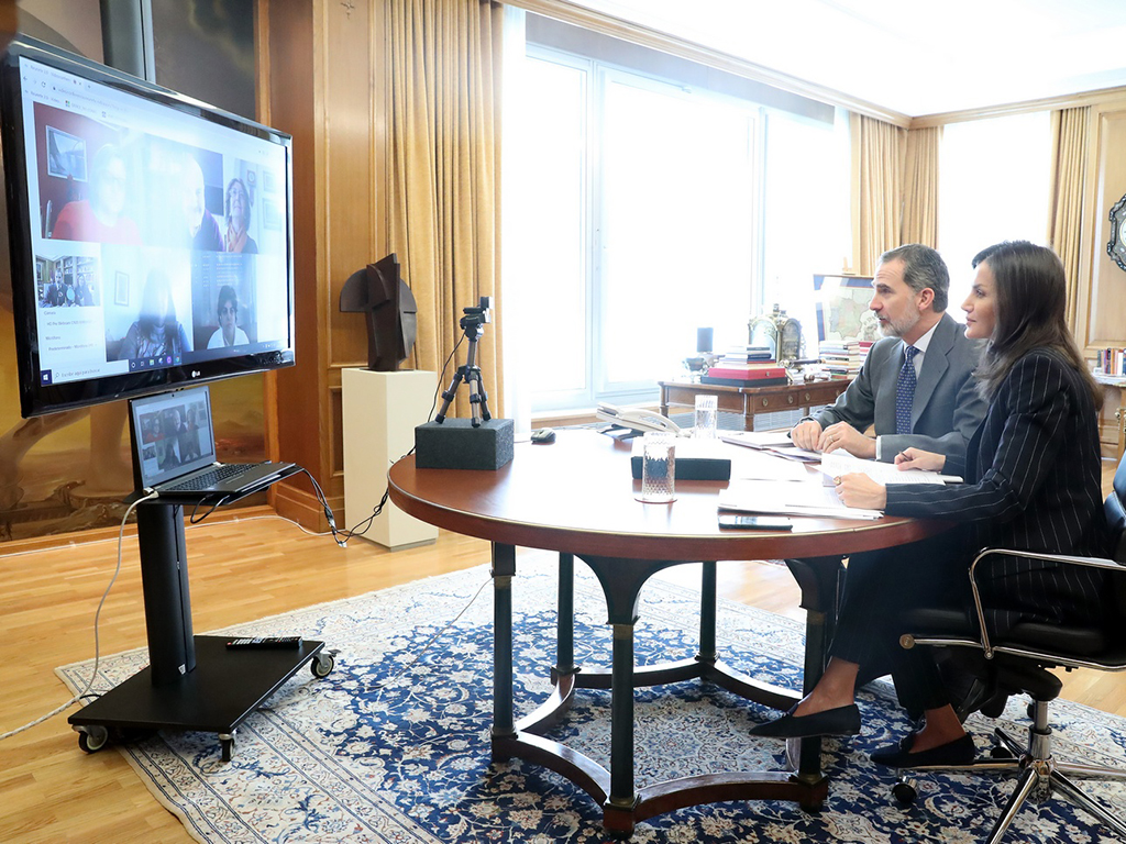 Los Reyes llevan a cabo una ronda de contactos desde el Palacio de la Zarzuela./  Casa de S.M.El Rey