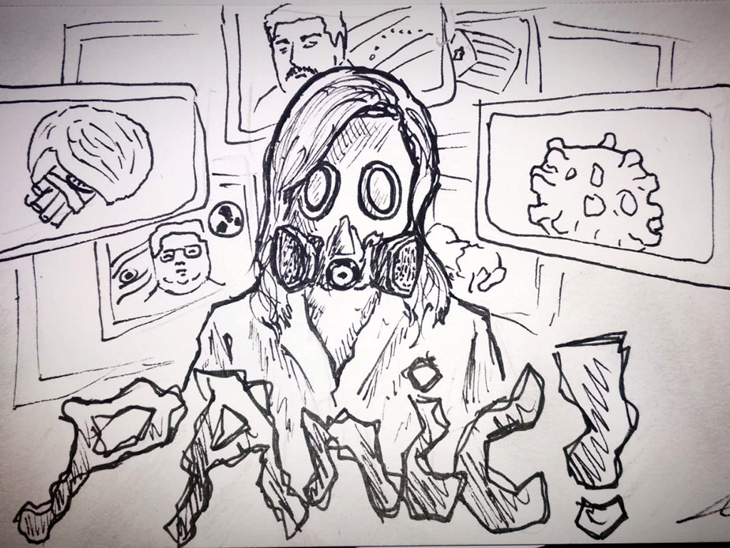 Dibujo del joven segoviano Óscar Sanchidrián. / E. A.