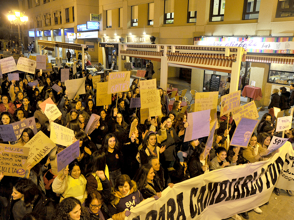 Manifestación del 8M el año pasado en la capital segoviana. / Kamarero