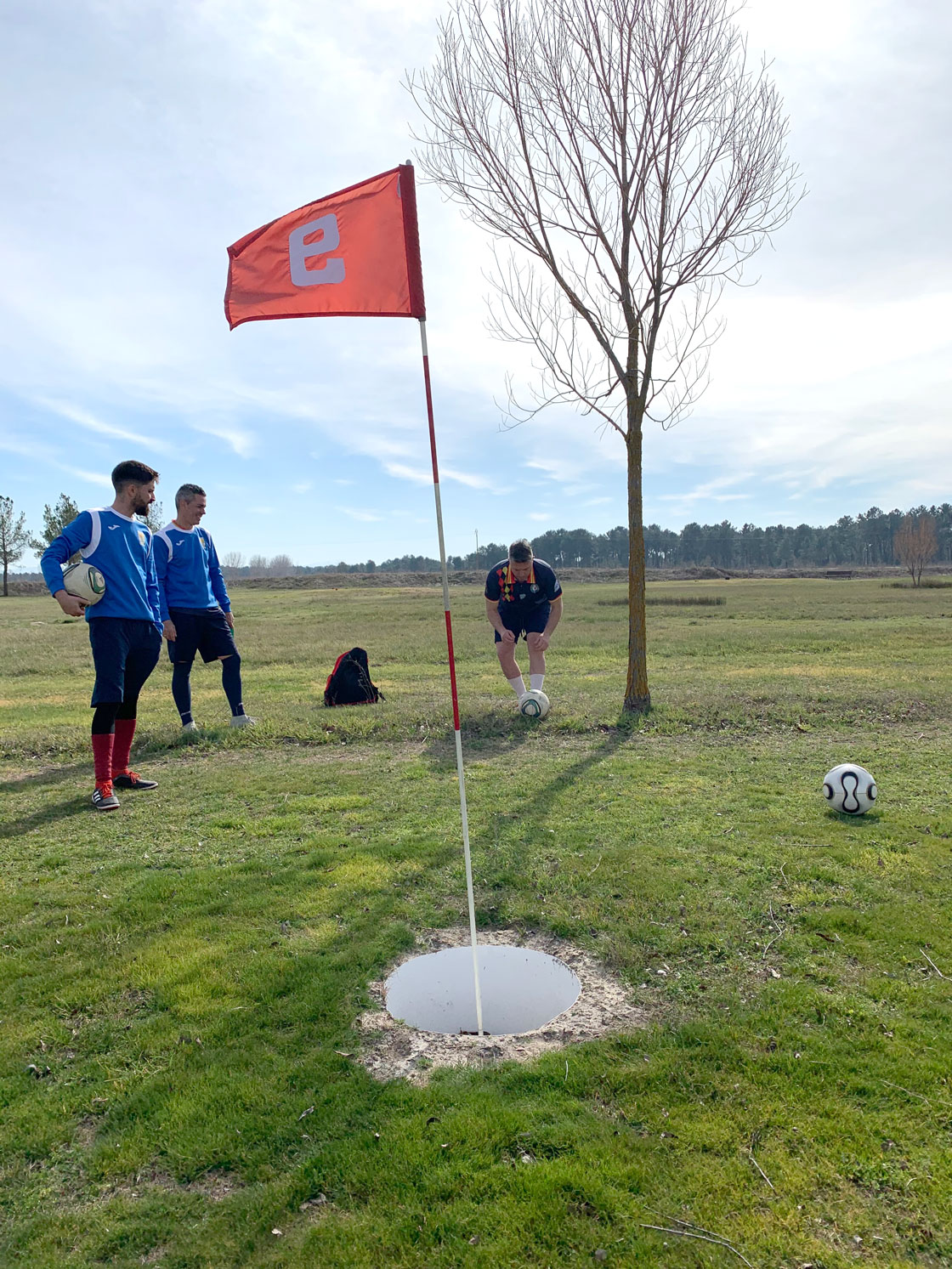Primera quedada de footgolf en Cuéllar.