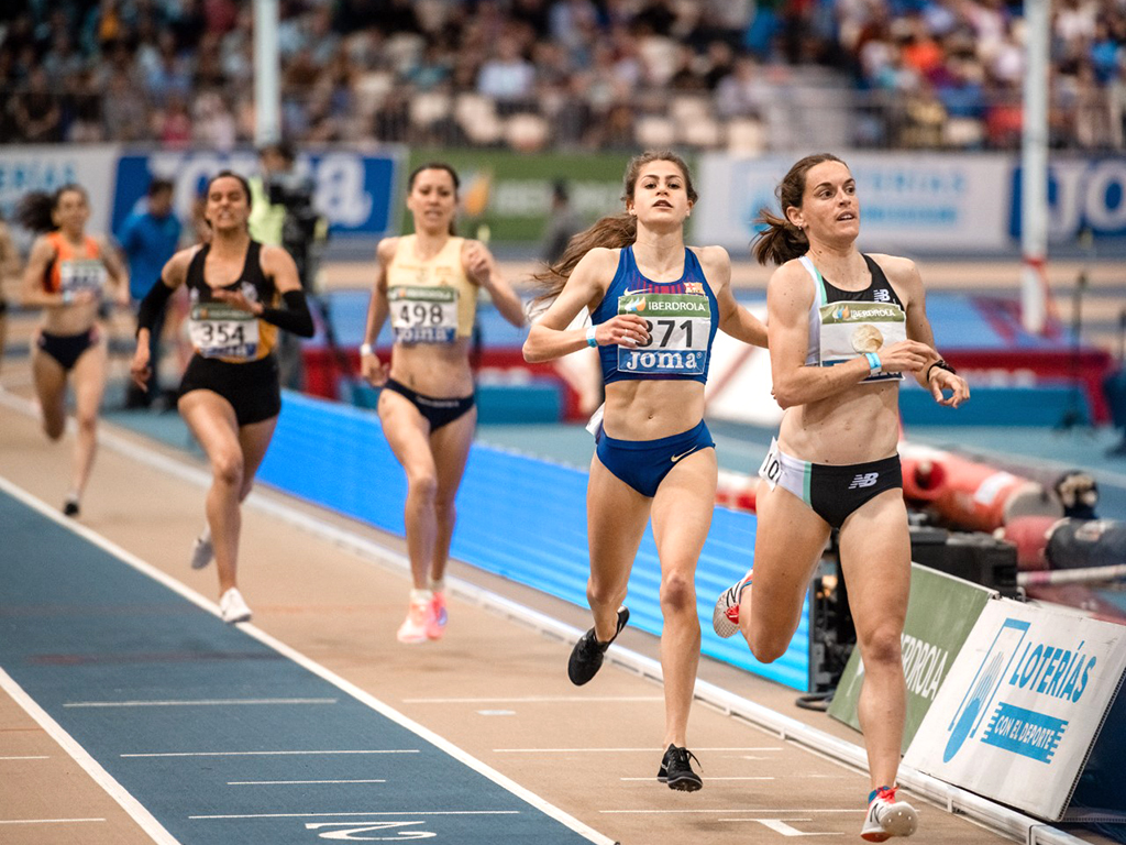 Águeda, entrando segunda en la semifinal y clasificándose por puestos, detrás de Esther Guerrero./ SPORTMEDIA