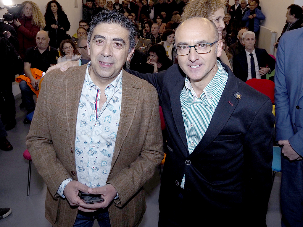 Los organizadores de la media maratón ‘Ciudad de Segovia’, Javier Rincón y Óscar Moreno. / NEREA LLORENTE