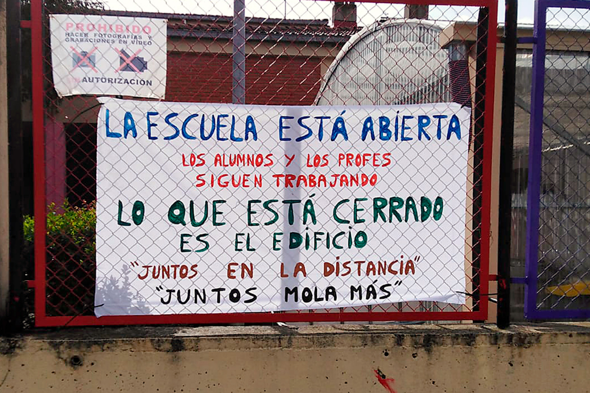 06 3 San ildefonso ceip agapito marazuela cartel profesores coronavirus