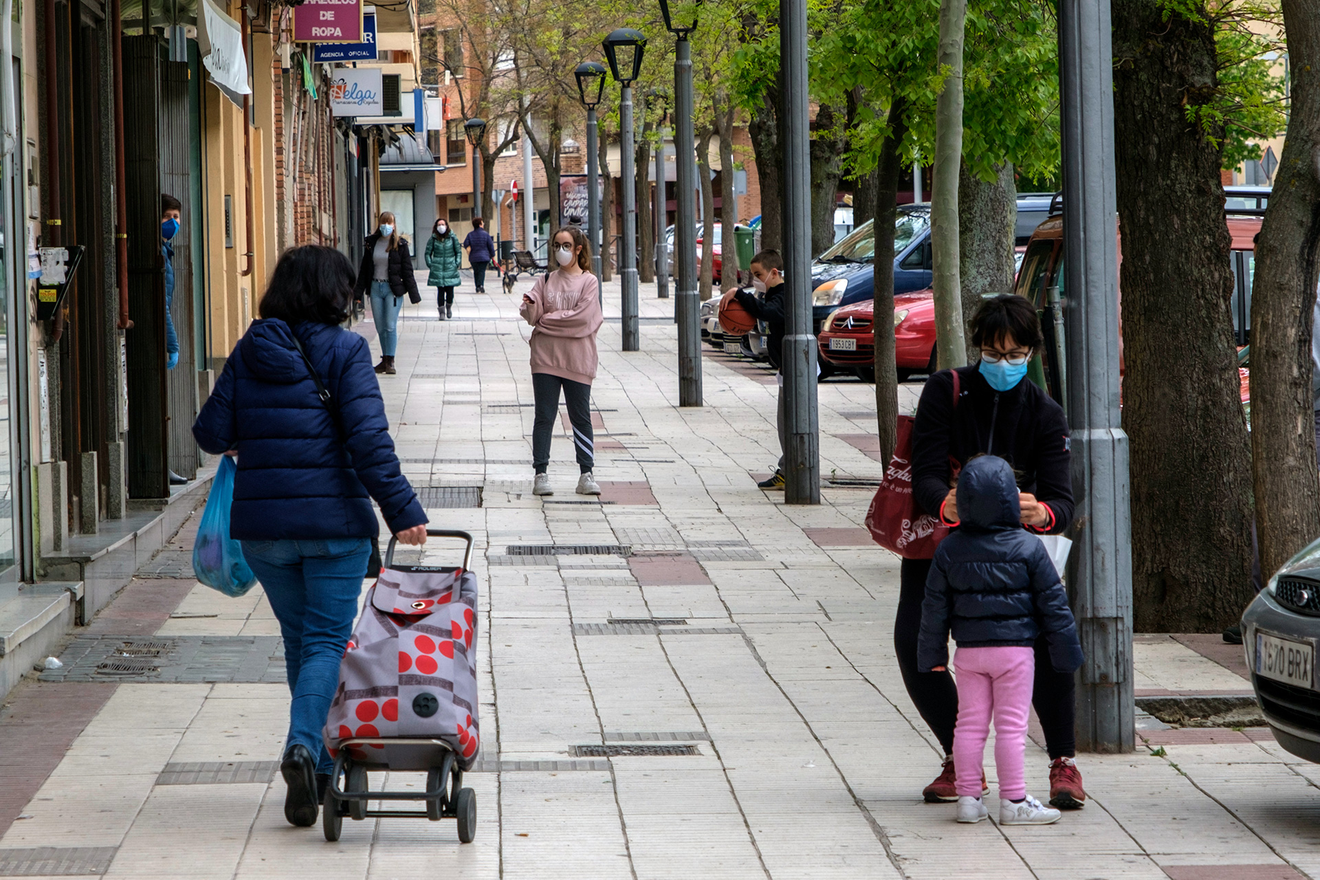 Una imagen tomada la semana pasada en la carretera de Villacastín de la capital segoviana. / Kamarero