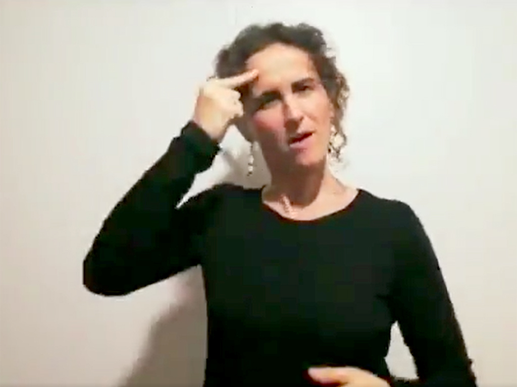 Fragmento del vídeo editado por las alumnas del curso de lengua de signos española. / El Adelantado