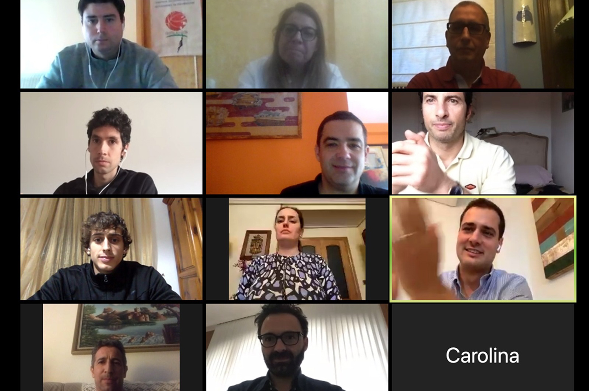Encuentro virtual de los ediles del PP con deportistas segovianos. / El Adelantado