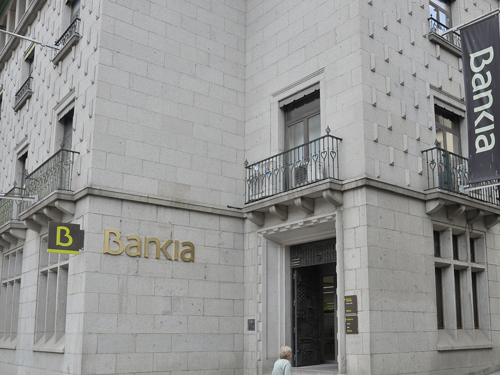 Oficina central de Bankia, en la Avenida del Acueducto dxe Segovia. /KAMARERO