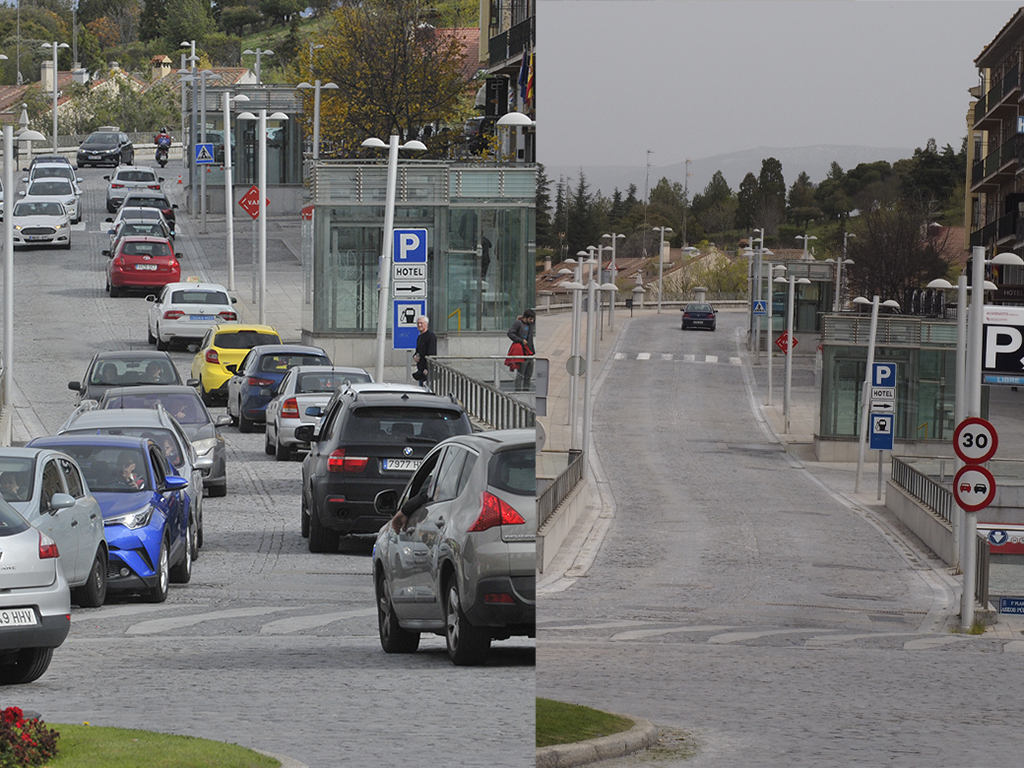 Segovia en tiempos de confinamiento 2 12 2 antes y ahora