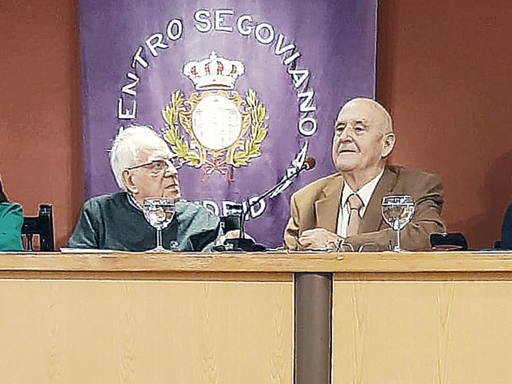 Rafael Sanz, en el Centro Segoviano en Madrid