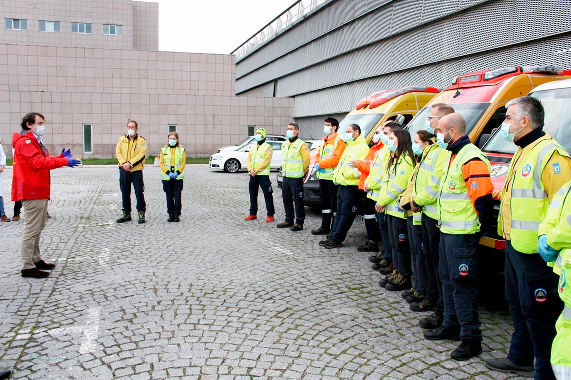 Visita que realizó el pasado viernes el presidente de la Junta al Hospital de Segovia.