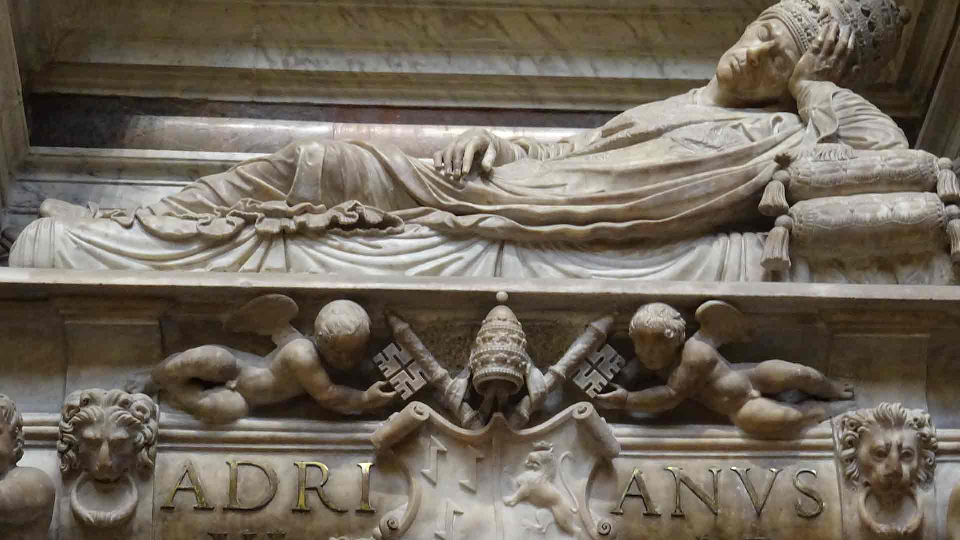 Villalar y el cardenal Adriano de Utrech 1 Mausoleo de mármol de Adriano.