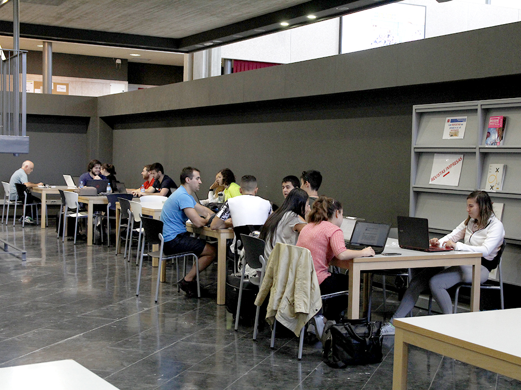 La hemeroteca digital ha sustituido a la presencial./ NEREA LLORENTE