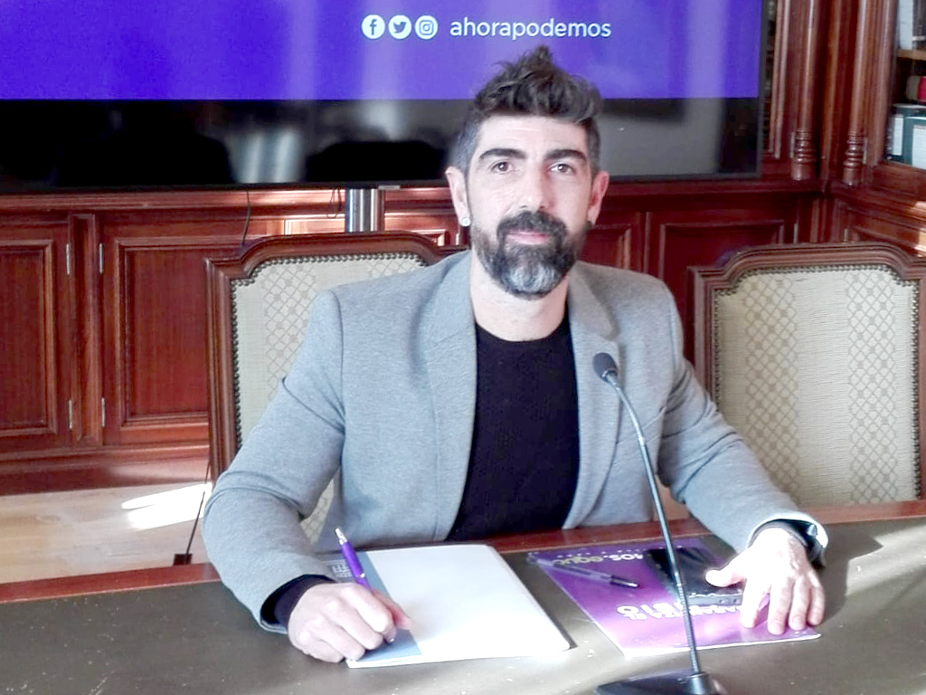 El portavoz de Podemos en el Ayuntamiento de Segovia, Guillermo San Juan. / E. A.