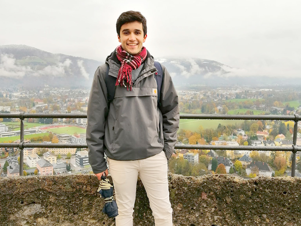 Pablo García, estudiante segoviano de Erasmus en Viena. / El Adelantado