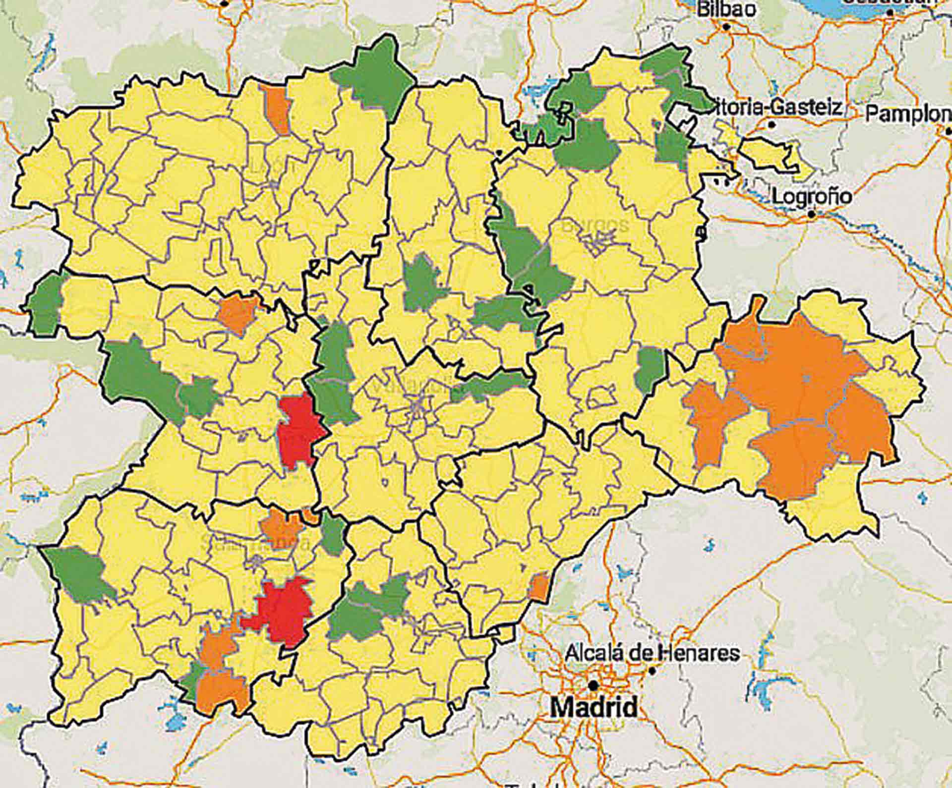 Sepúlveda, propuesta para avanzar a la fase 1 1 Incidencia de la enfermedad en la Comunidad en los últimos siete días.