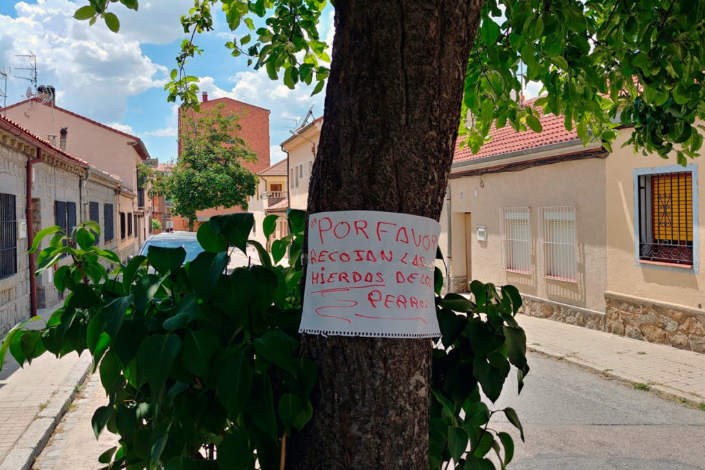 FCC Medio Ambiente hace pruebas de Covid-19 a sus trabajadores de Segovia 2 07 1 carteles cagadas perro