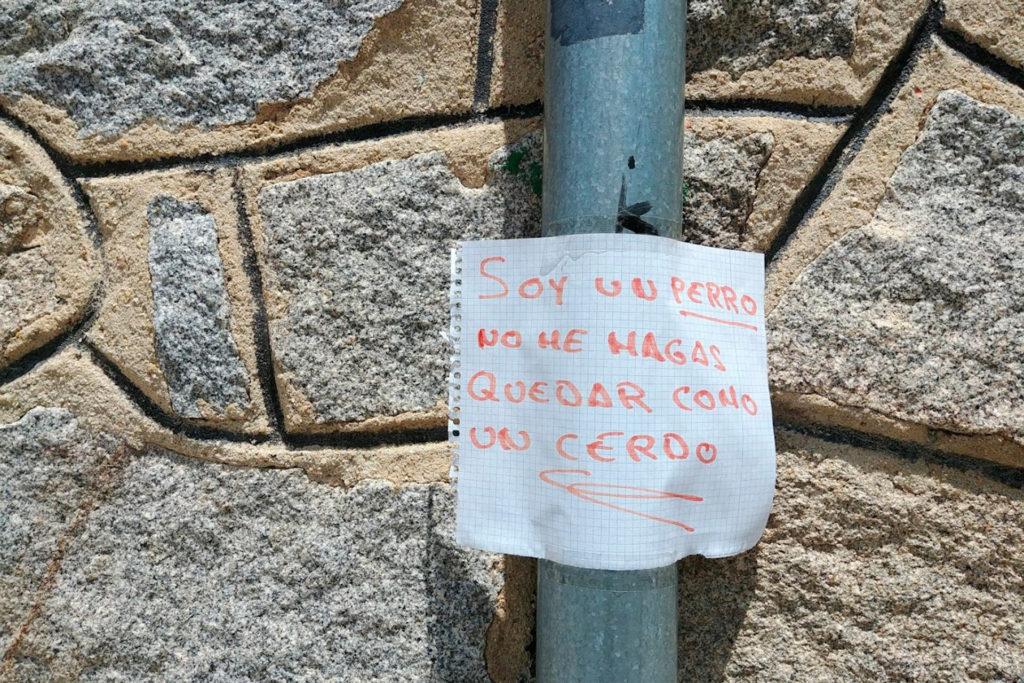 FCC Medio Ambiente hace pruebas de Covid-19 a sus trabajadores de Segovia 3 07 2 carteles cagadas perro