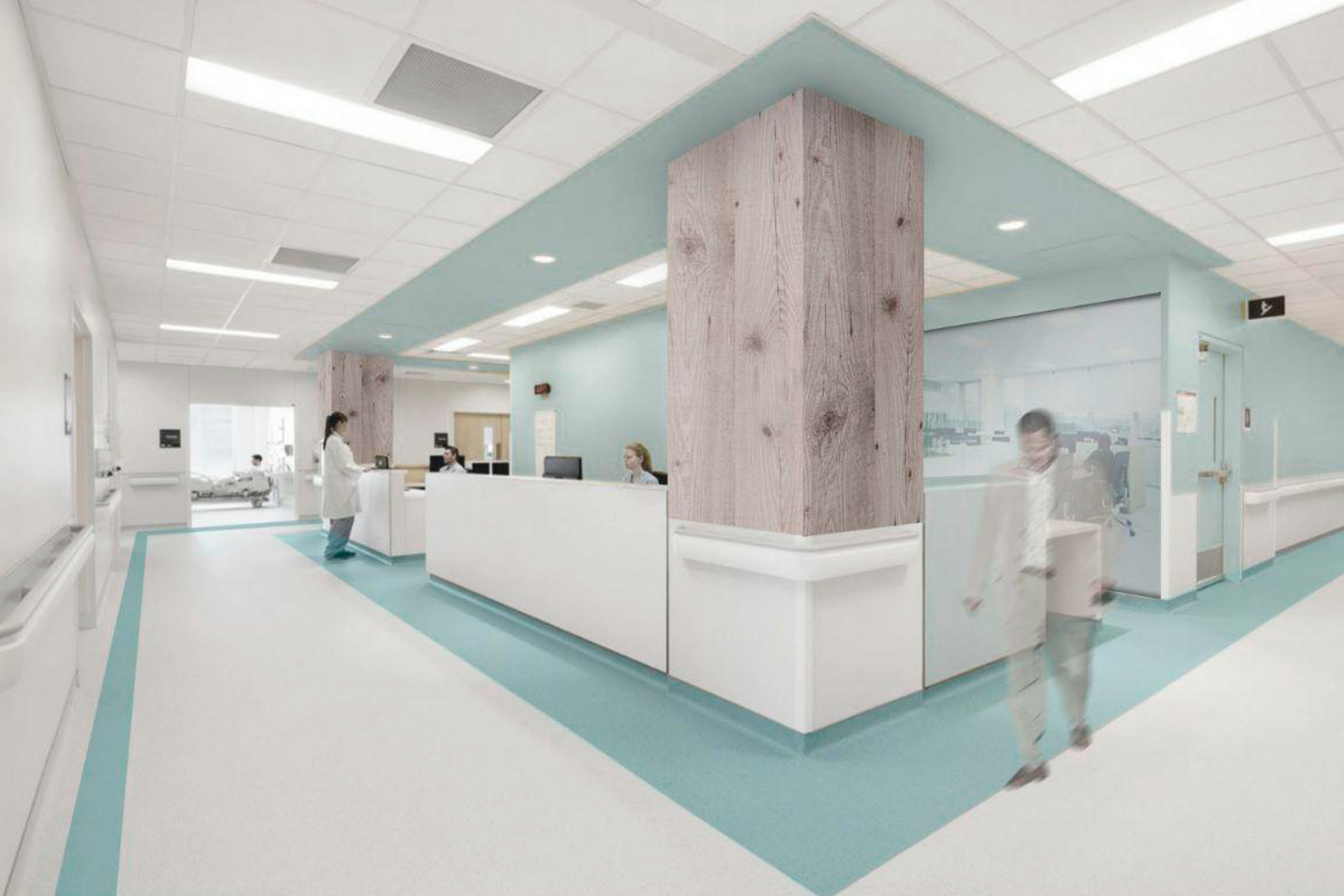 Infografía facilitada desde Podemos del aspecto del Policlínico después de la reforma integral que la formación propone.