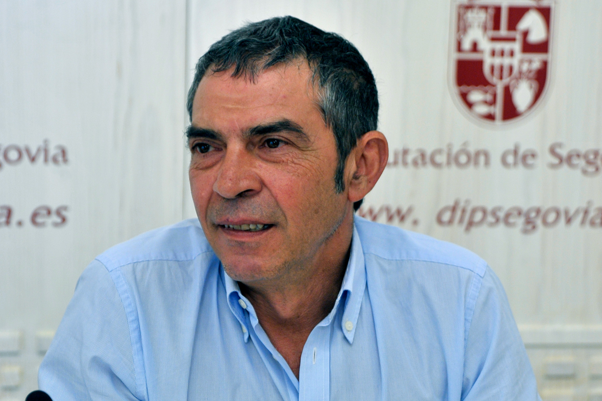 El alcalde de la localidad de Sepúlveda, Ramón López.