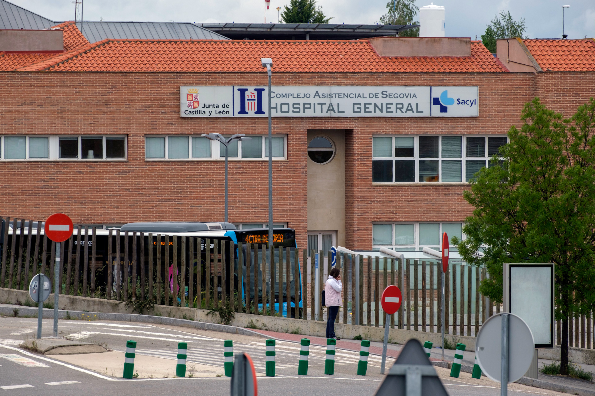 Inmediaciones del Hospital General de Segovia.