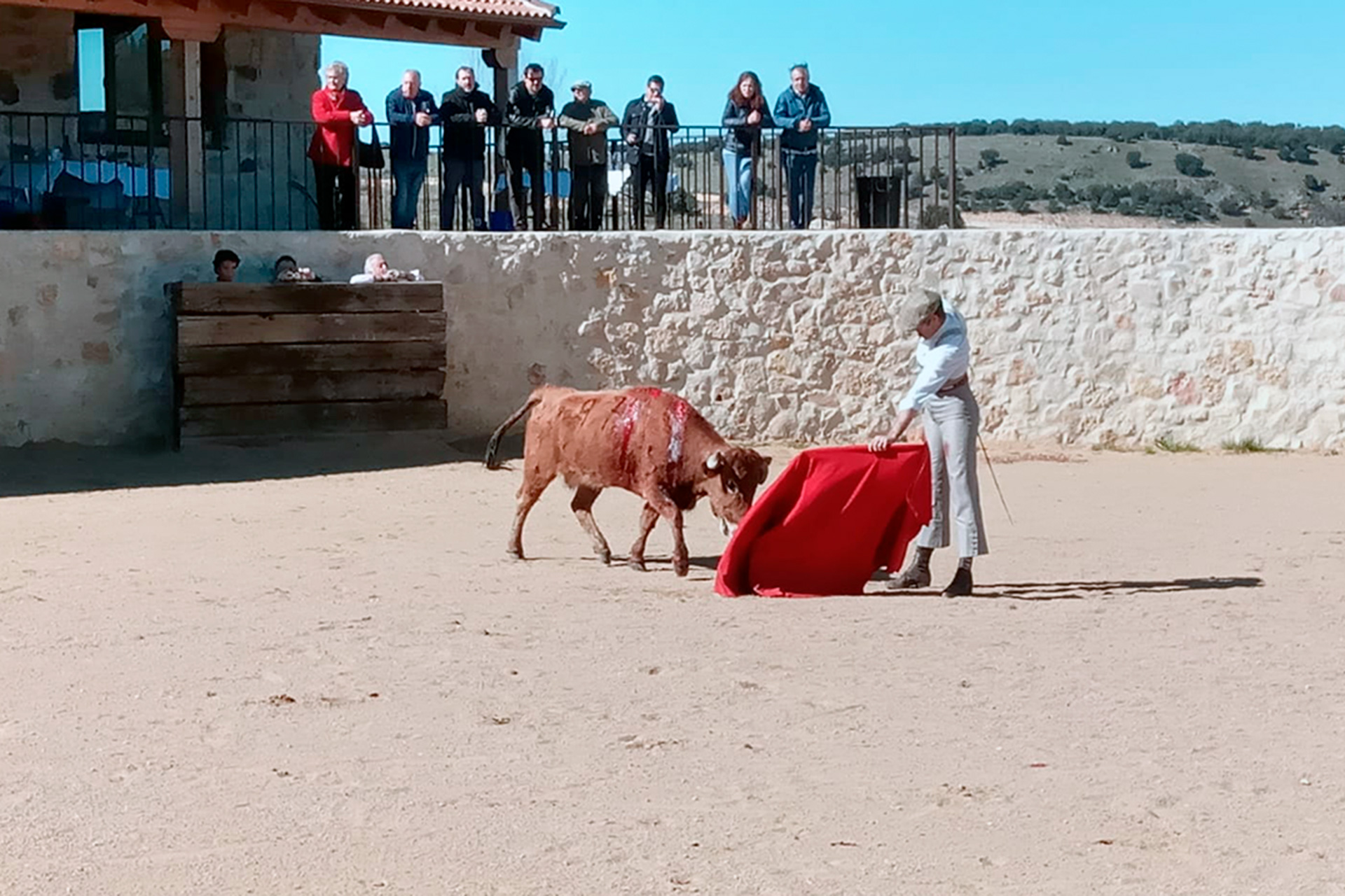 Un tentadero en la finca Los Cerros de La Higuera, en una imagen de archivo. /E.A.