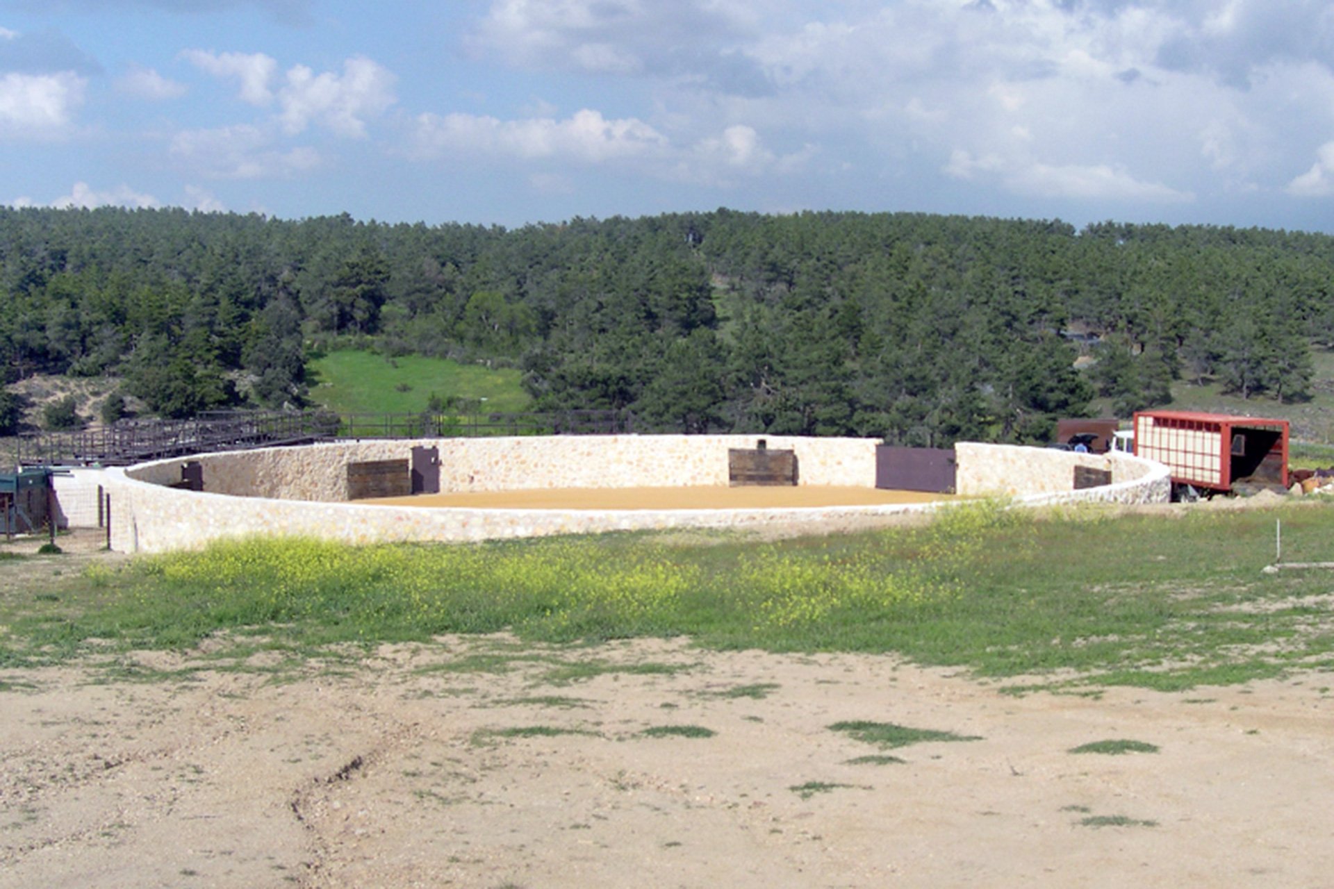 Plaza de la finca Los Cerros de La Higuera. /E.A.