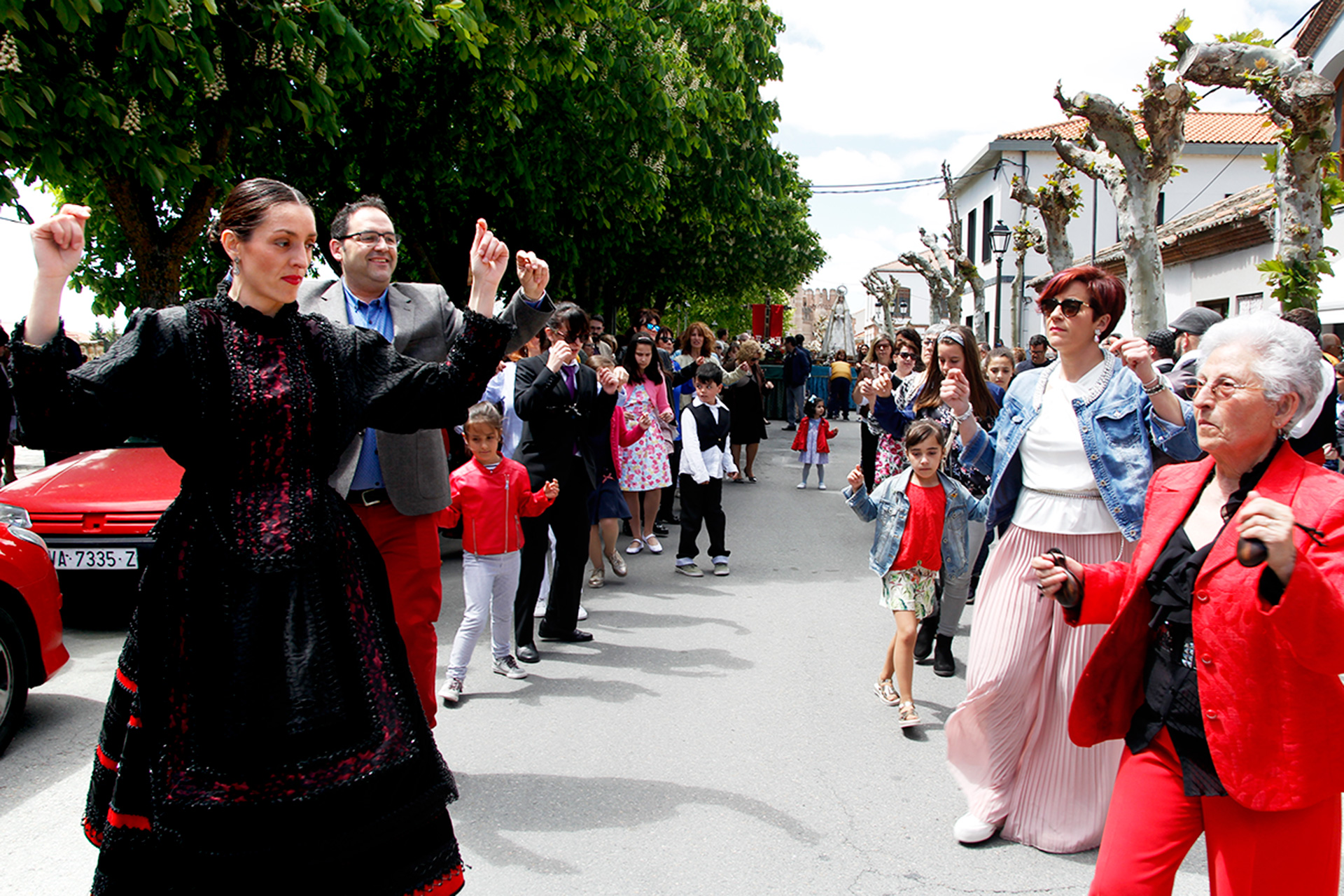 Este año no se repetirán estas imágenes,hoy, en la fiesta de la Cruz. /NEREA LLORENTE