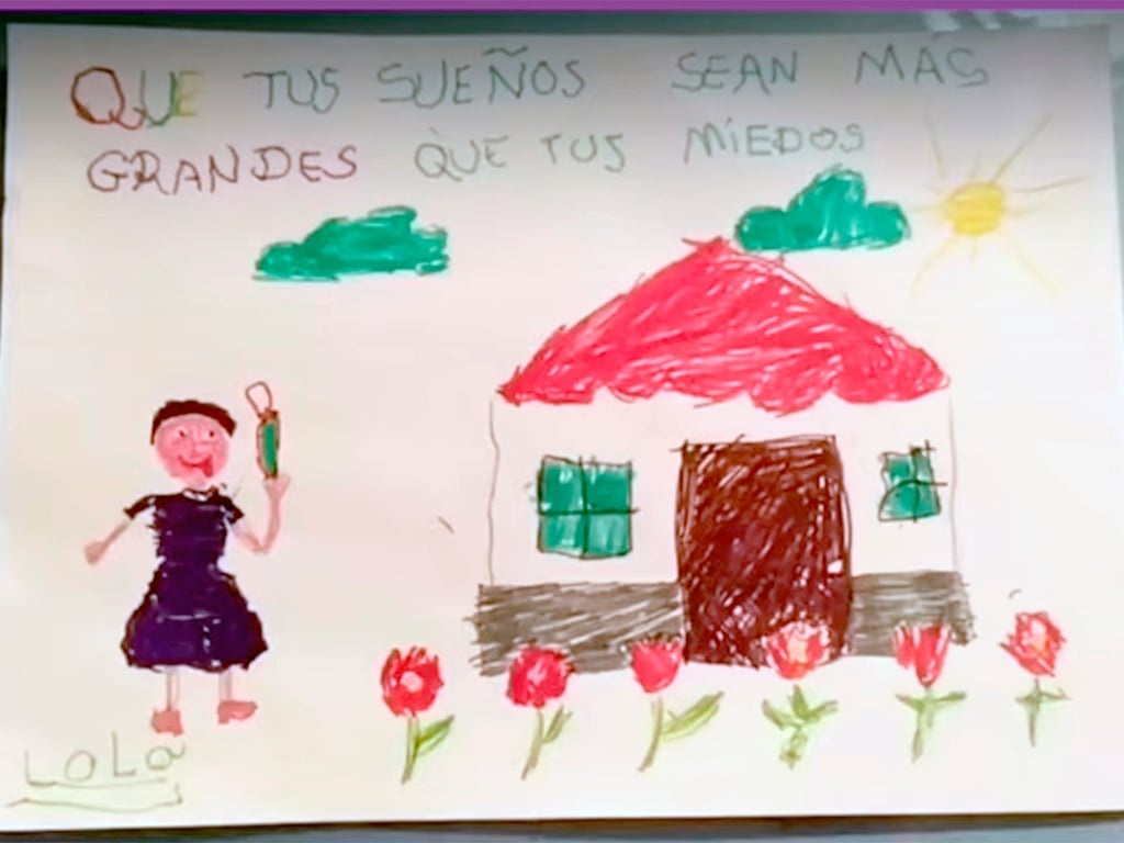 Uno de los dibujos que aparecen en el vídeo y libro realizados. / E.A.