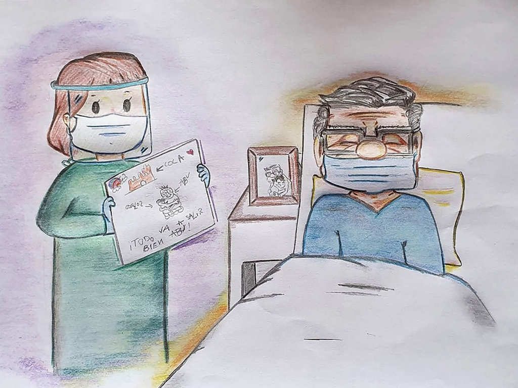 Sandra Martínez ganó en la categoría ‘abrazos con mucho ánimo’. / E.A.