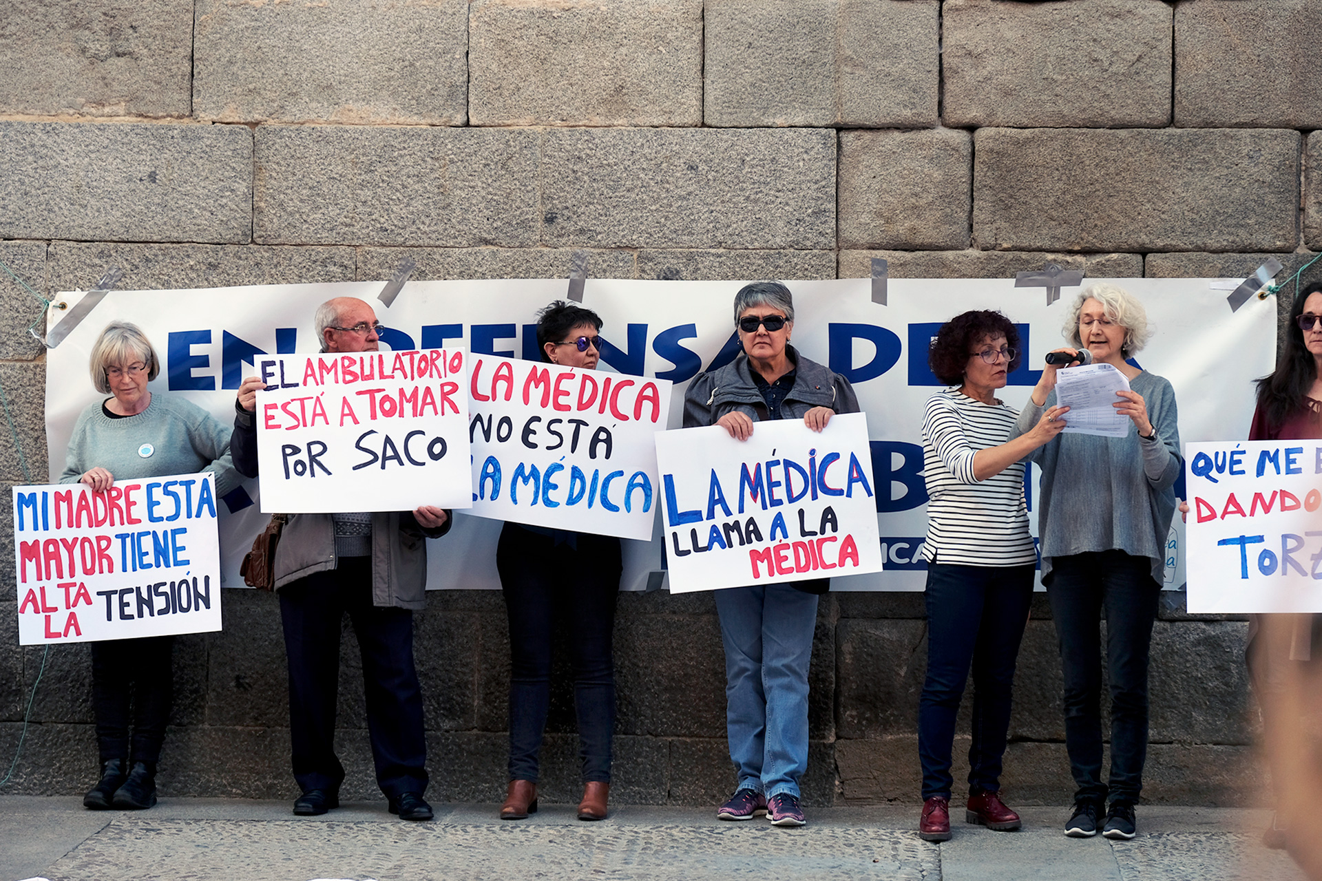Concentración en defensa de la Sanidad Pública. / KAMARERO