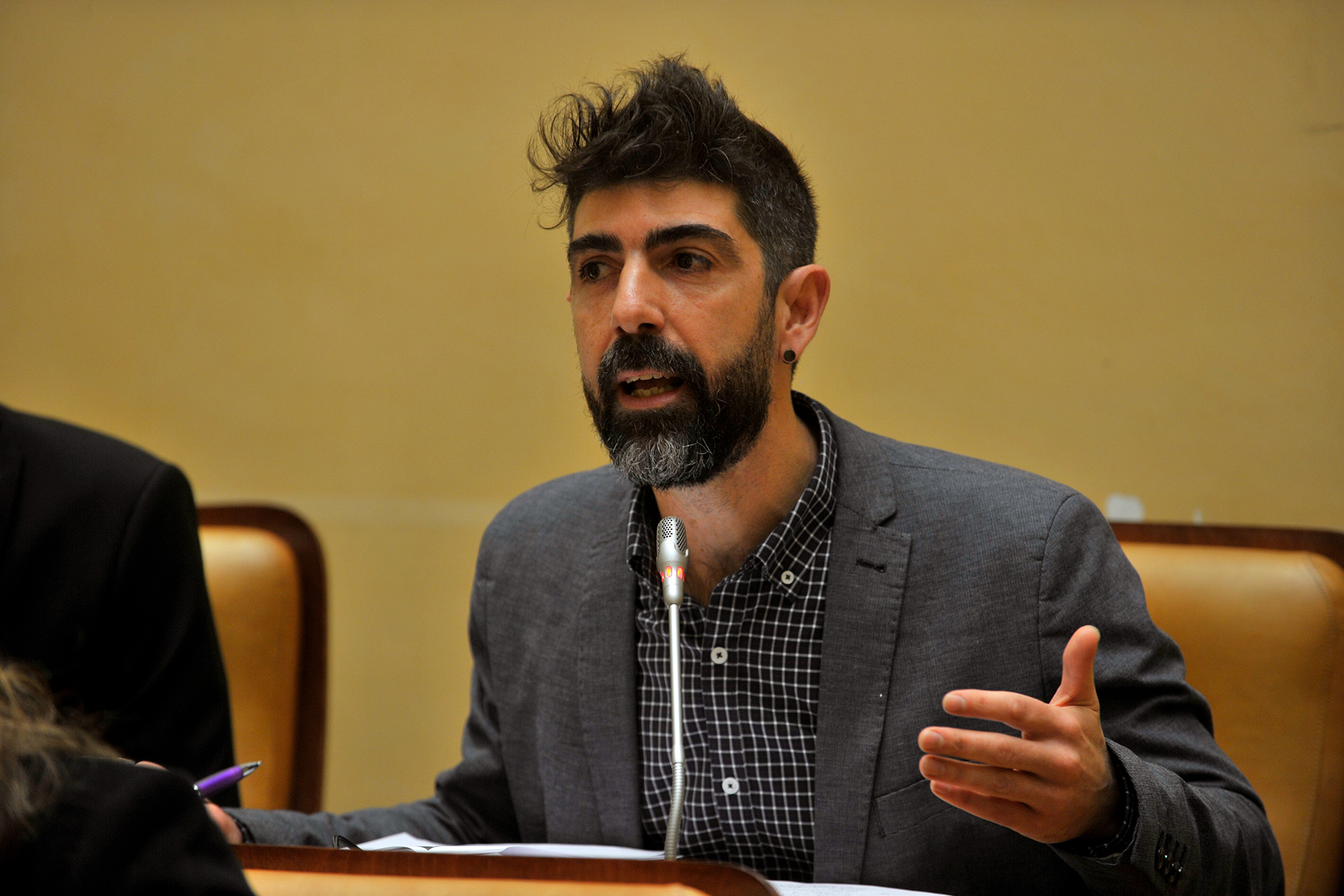 El portavoz municipal de Podemos, Guillermo San Juan.