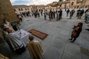 Humilde y recogida fiesta del Corpus en Segovia 3 06 1kama Corpus Catedral Coronavirus KAM4769